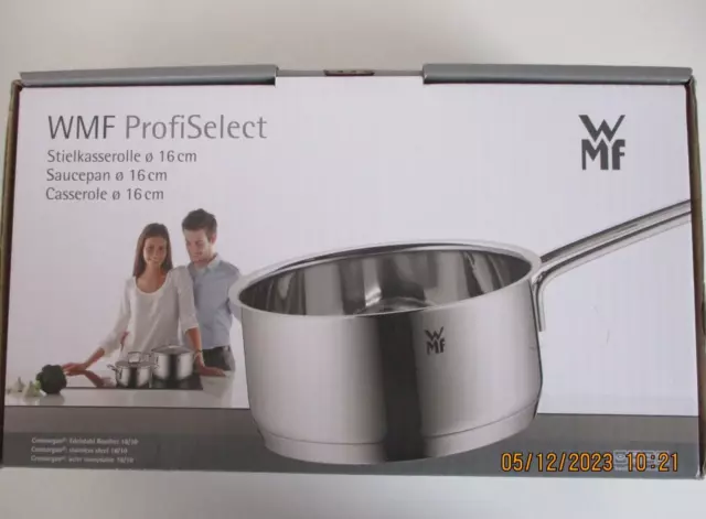 Wmf Stielkasserolle Ø 16 Cm Profiselect Edelstahl Rostfrei 18/10 Poliert