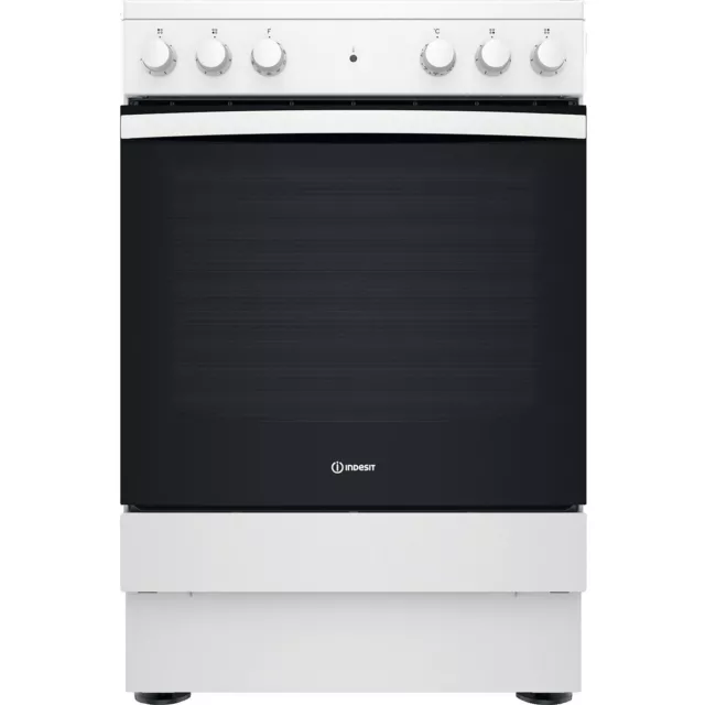 Indesit 60cm Single Oven Gas Cooker - White IS67V5KHW