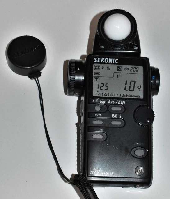 SEKONIC L-508 Zoom Master Light Meter Spot Meter