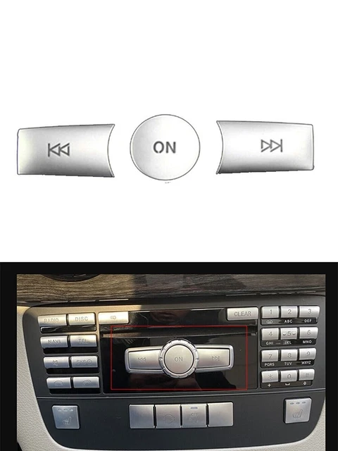 3 x console centrale volume su pulsante copertura bordo per Mercedes-Benz C GLK W204