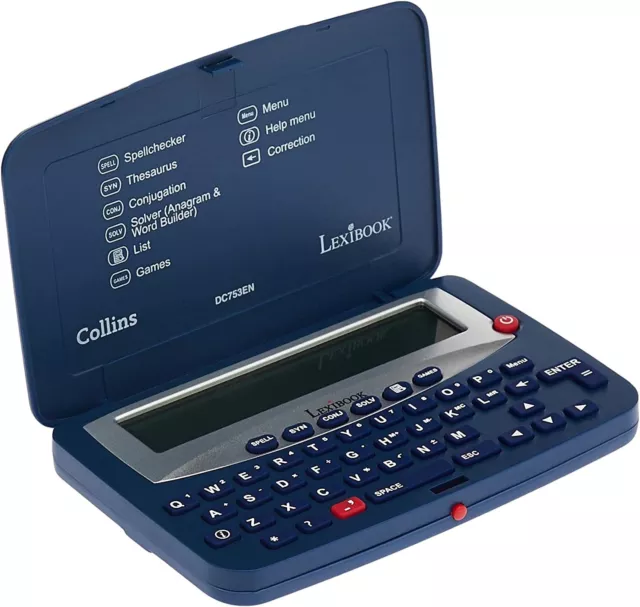 LEXIBOOK Collins Electronic Spellchecker Thesaurus Crossword Solver - DC753EN