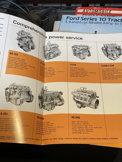 Perkins Engine Range PERKINS INDUSTRIAL ENGINE range 30-180hp brochure D9 £5.97 - PicClick UK