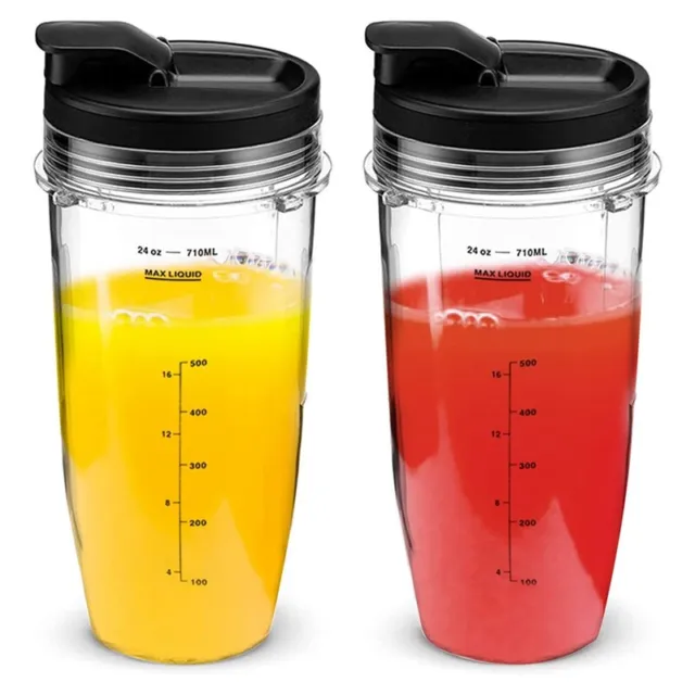 2X 32-Ounce Cup With Sealed Lid Ninja Replacement Parts And Accessories For  Nutri Ninja Auto