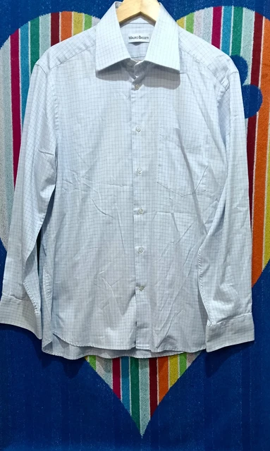 Chemise Homme Riccardo Busi - Manches Longues, Taille XXL/43.5 - 97% Coton - Made In Italy