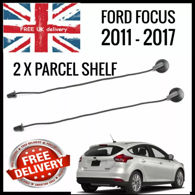 Ford Focus Mk3 2011 - 2017   2 X Rear Parcel Shelf Strings Cords