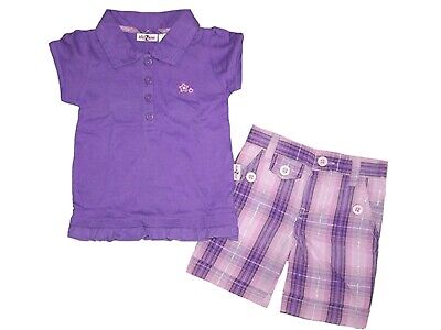 Kid Zone Little Girl's Longstreet Polo and Shorts (Size:4) NWT