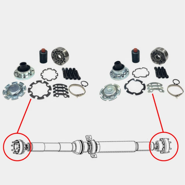 Driveshaft Parts Front Fixed CV Joint For Jeep Grand Cherokee & Dodge Durango 2011-2018