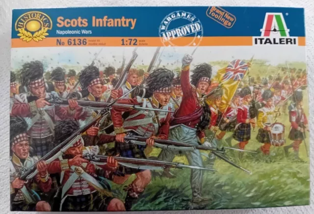 Italeri 6136 Scots Infantry + Waterloo 1815 AP039 Highland Infantry - 1/72