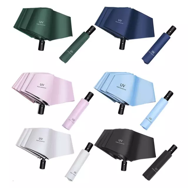 Umbrella Automatic UV Sun Protection Folding Umbrella Rainproof Windproof: