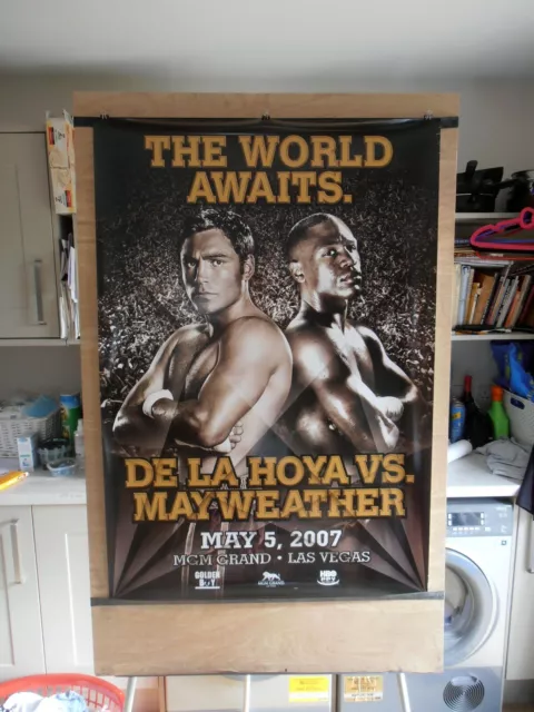 OSCAR DE LA HOYA vs. FLOYD MAYWEATHER JR : Original Onsite Boxing Poster 30D