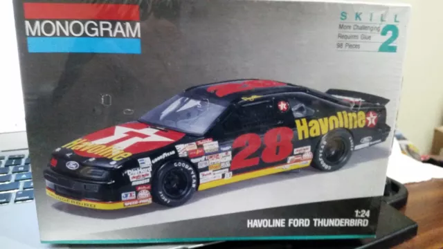 Davey Allison #28 Havoline Ford Thunderbird Model Kit 1/24- 1991 Monogram Sealed