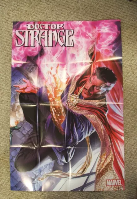 Marvel Comics Doctor Strange Promo Poster.  Folded. 24x36 Alex Ross Art