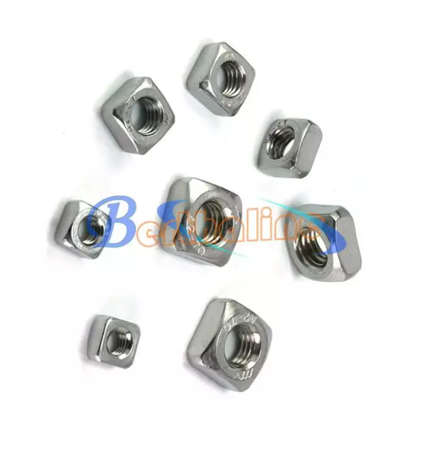 M3 To M6 Metric Thread 304 Stainless Steel Square Nut Fastener Nut Screw Nut