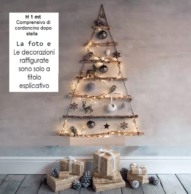 Albero di Natale da Parete da Decorare h 1 mt