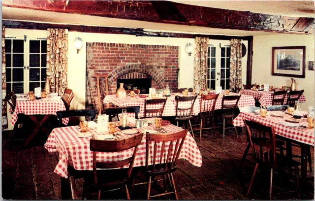 Postcard Old Mill Inn Grain Room Bernardsville New Jersey B72