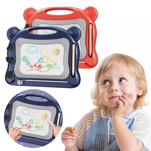 Magnetic Drawing Board Sketch Pad Doodle Writing Craft Children Kids Toy Gift TK