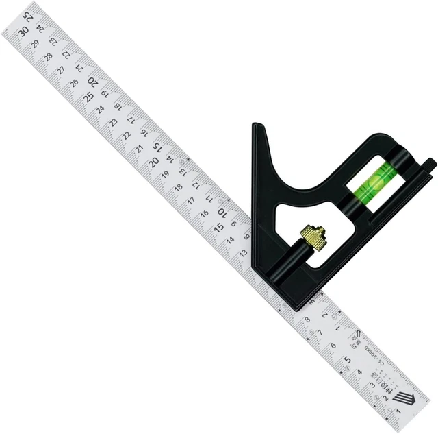 Niigata Seiki SK Combination Square Kaidan Scale 300mm CS-300KD Silver