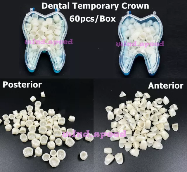 Dental Resin Realistic Porcelain Temporary Teeth Crown Anterior Posterior Veneer