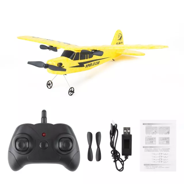 2.4G Radio Remote Control Airplane J3 Piper Cub Plane Beginner Glider