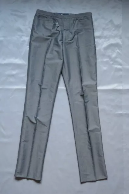 DOLCE & GABBANA Trousers Mens Size 34 Grey Cotton Polyester Blend