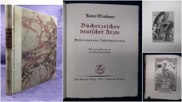 Waehmer Bücherzeichen deutscher Aerzte. Bilder aus vier Jahrhunderten 1919 sf