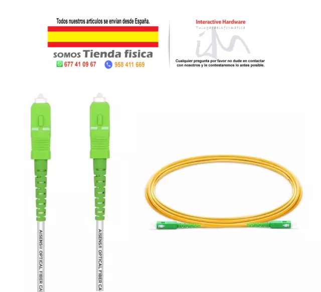 Cable de Fibra Óptica G657A2/ LSZH  -1m, 2m, 3m, 5m, 10m, 15m, 20m-