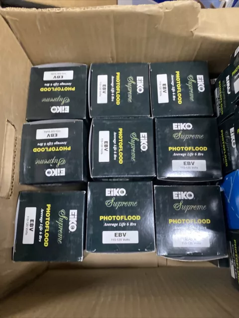 Eiko EBV Lightbulb, 120V 250W Inside Frosted C-9 E26 Base (9 Pack). Eiko