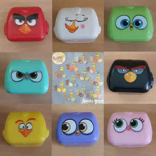 McDonalds Happy Meal Spielzeug 2018 Angry Birds Film Plastikspielzeug - verschiedene