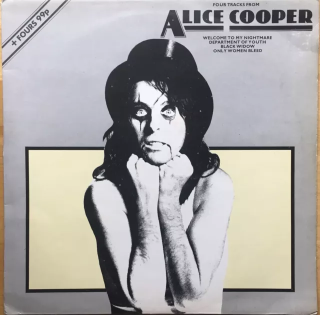 Alice Cooper Four Tracks From 1977 Uk Anchor Vinyl 12" Single Ane 12001 Ex