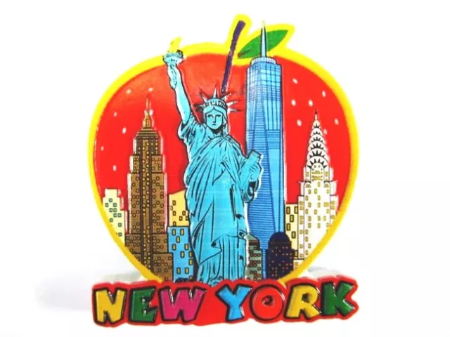 New York Freedom Tower Liberty Wolkenkratzer USA Poly Souvenir Magnet,Amerika(15