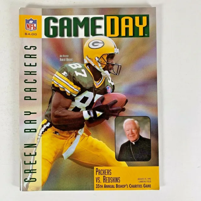 NFL Gameday Program Green Bay Packers vs Washington Redskins August 1995     B-L