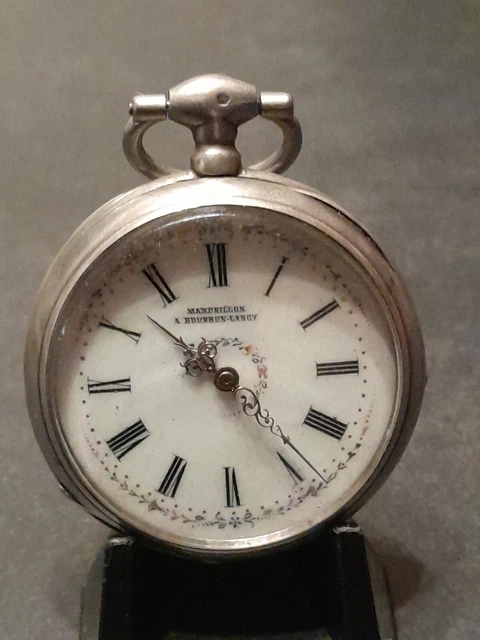 Chaîne De Montre De Gousset En Argent Massif - Poinçon Tête De Sanglier - Poids 21,99 Grammes - Occasion - Bijou Ancien Français