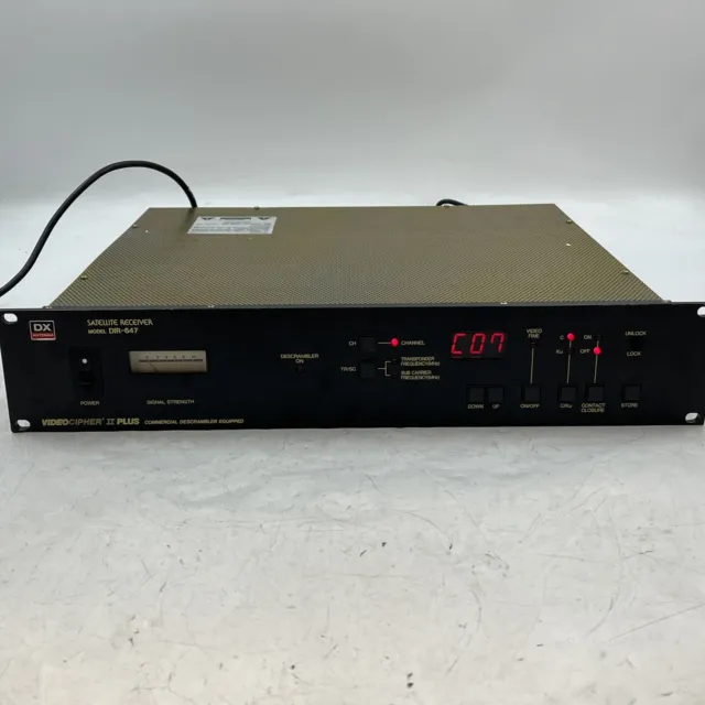 Videocipher II Plus Model DIR-647 Satellite Receiver/ Commercial Descrambler