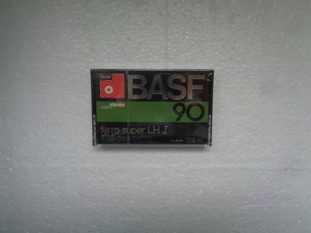 Vintage Audio Cassette BASF Ferro Super LH I 90 * Rare From Germany 1977 * .