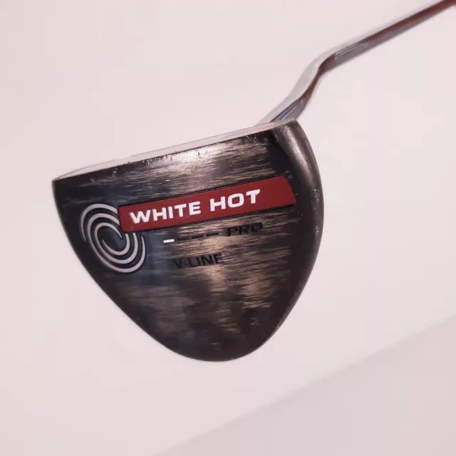 Odyssey White Hot Pro V-Line Black Putter NEW GRIP Installed 35"