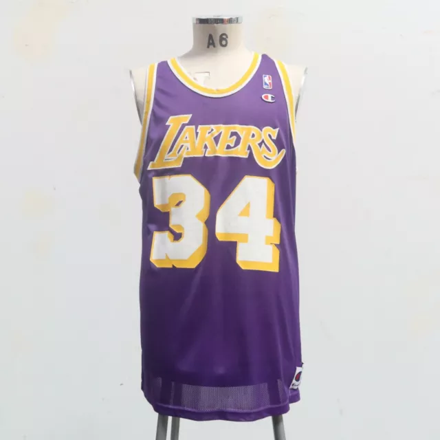 Vintage Champion La Lakers #34 Shaquille O'neal Jersey - L – Jak of all  Vintage