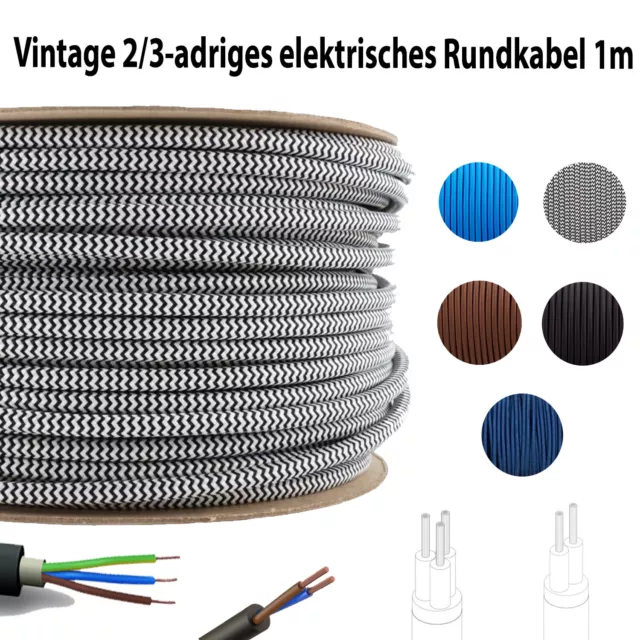 Kabel Draht 0.3mm² - 2.5mm² 2 adrig Flachband PVC Elektrokabel