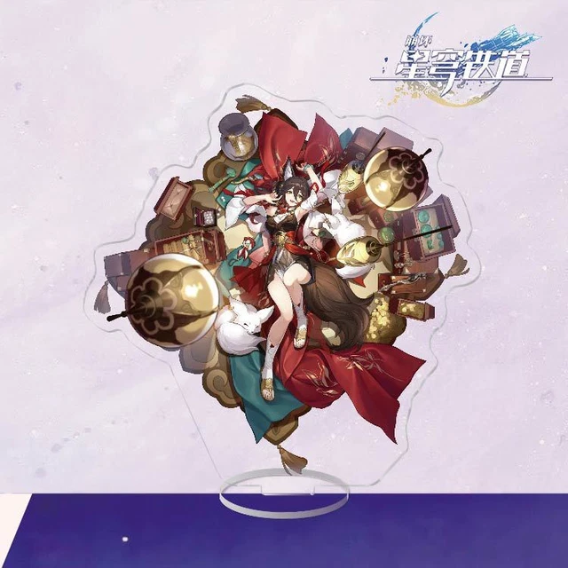 Anime Honkai: Star Rail Tingyun Cosplay Acrylic Stand Figure Display Model Gift