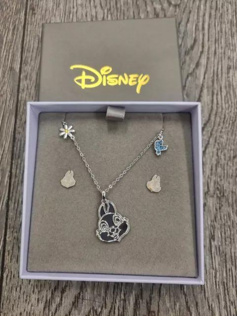 Limited Edition Couture Kingdom Disney Thumper Necklace And Earring Set - New