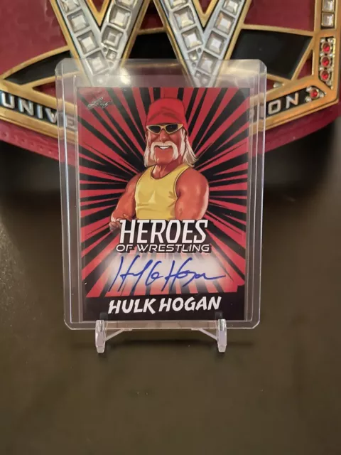 HULK HOGAN 2023 Leaf Heroes of Wrestling WWE Red Parallel Autograph SSP ...