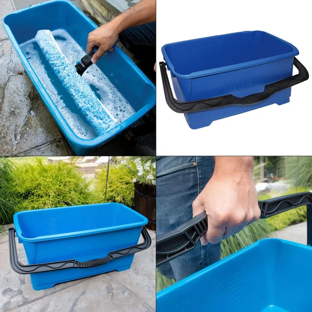 6 Gal. Heavy-duty Plastic Bucket | Unger Professional Heavy Blue Duty Gal Mop