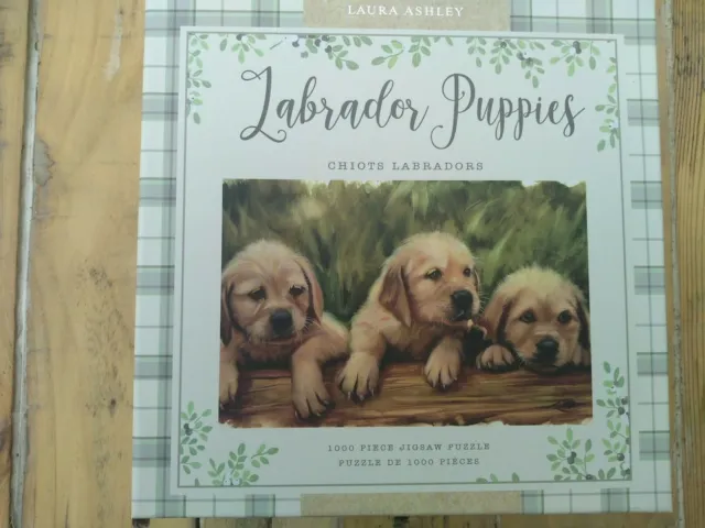 Laura Ashley Labrador Puppies 1000 Piece Jigsaw Puzzle Brand New Unopened GIFT