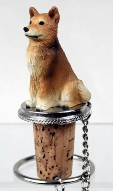 NEW Conversation concepts Tiny Ones Dog Figurine Bottle Stopper Finnish Spitz