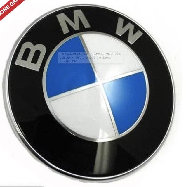 Badge/emblème Capot BMW 74 Mm – Compatible Référence 51148219237 – Drapeau France – Pour Série 2, 3, 4, M, Motos