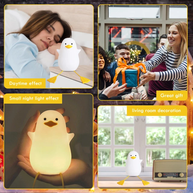 LITTLE GULL NIGHT Light for Kids 1200mAh Bedside Atmosphere Lamp Home