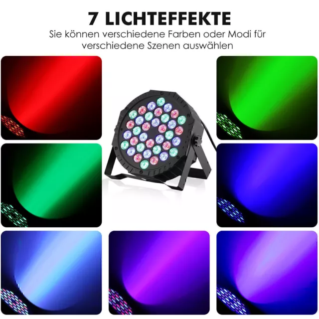 36W LED Par Strahler 36 LED Bühnenlicht Disco Partylicht RGB DMX für Stage Show 3