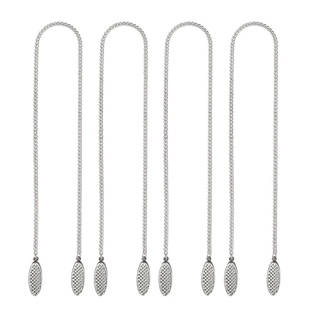 4 Pcs Napkin Chain Napkin Holder Napkin Clips Chain Flexible Lanyard Neck S J5F8