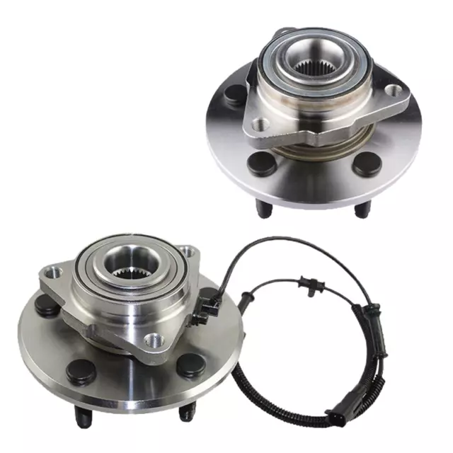 Pair Front Wheel bearing Hub for 2006 2007 2008 Dodge Ram 1500 515072 515113 A3N