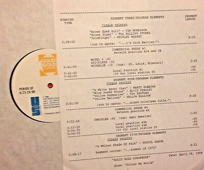 Radio Show 4/26/88 Color My World: Procol Harum, Donovan, Cyrkle, Los Bravos 2