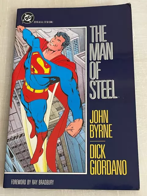 Superman The Man Of Steel 1St Print Tpb Trade Paperback John Byrne Dc Comics